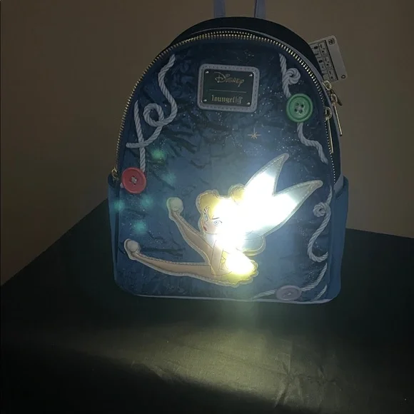 Loungefly Disney SASSY TINKERBELL Light Up Bag/Backpack NWT - Picture 3 of 3